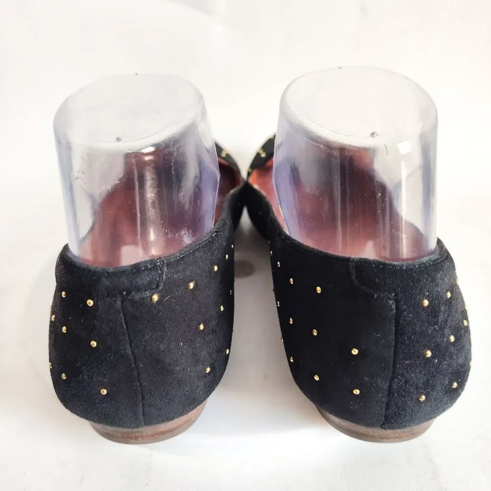 Madewell 1937 Teddy Loafers Women Size 7 Suede Comfortable Leather Flats Studded